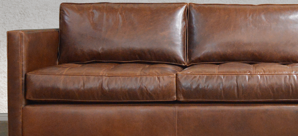 The Arizona Leather Sofa in Italian Brompton Vintage