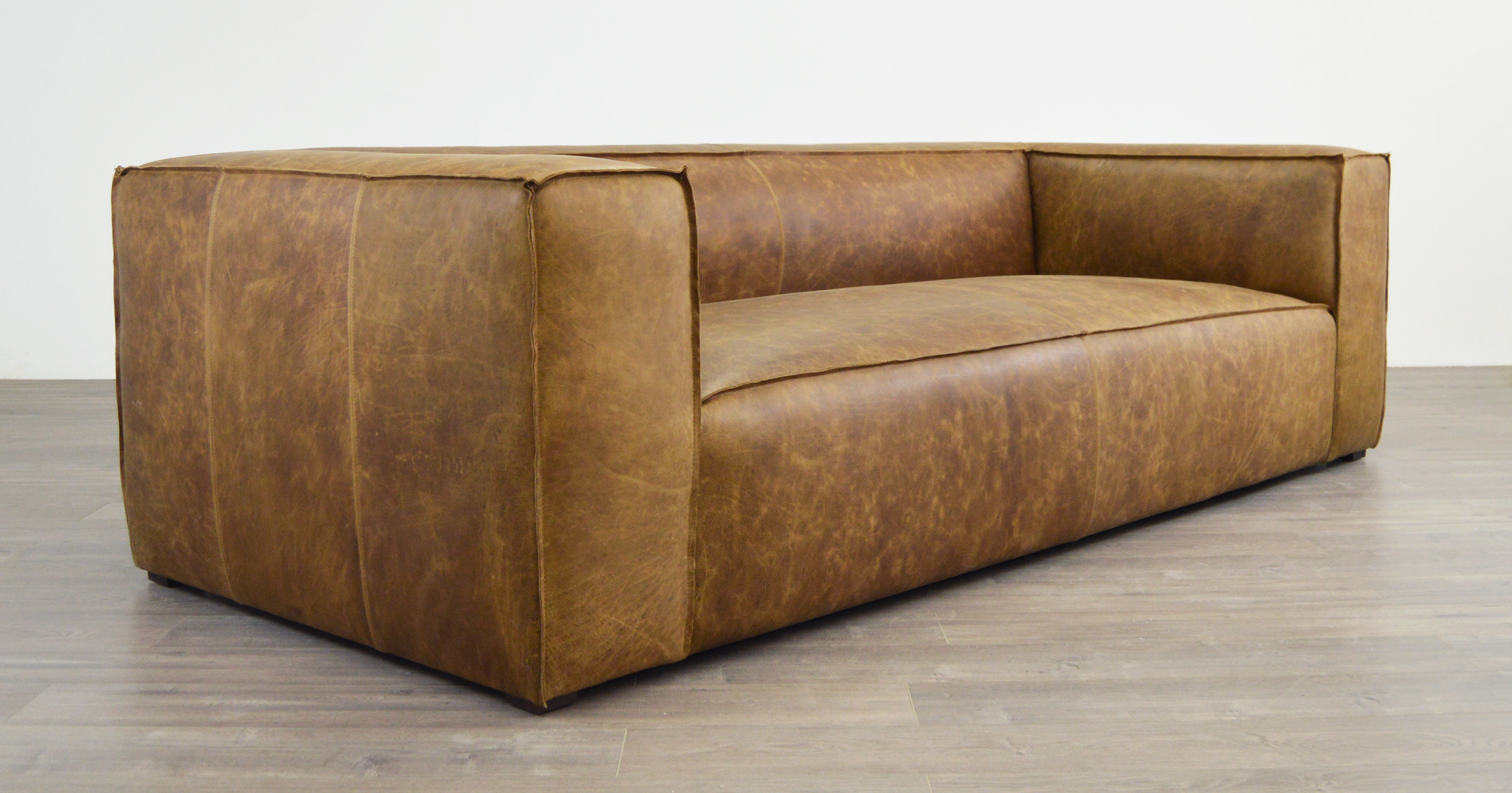 Bonham Leather Sofa in Italian Brentwood Tan Leather 